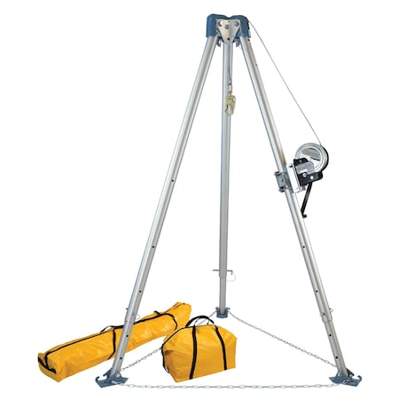 Falltech TRIPOD KIT W/120 ft WINCH +BAGS 7510